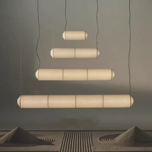 Horizontal Pendant lamp Japanese Design Pendant light Living Room Bedroom vintage Chandelier