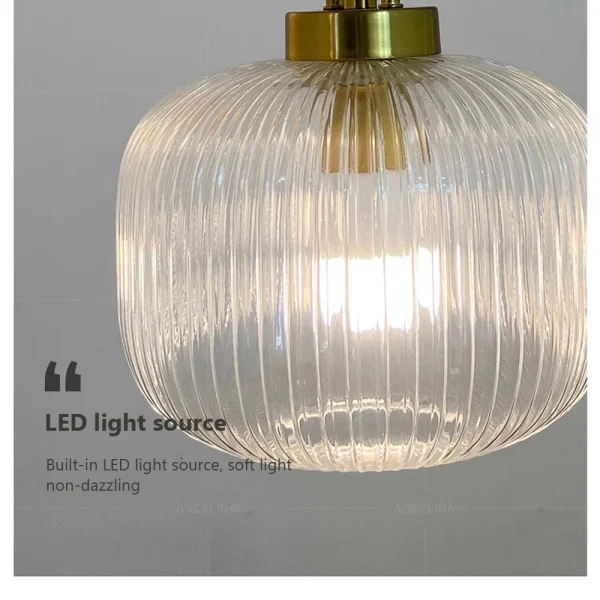 Glass Pendant Light Japanese pendant Lamp Design Deco Nordic Led Hanging Light Fixtures Bedroom Modern Luminaire Suspension lamp - Image 6
