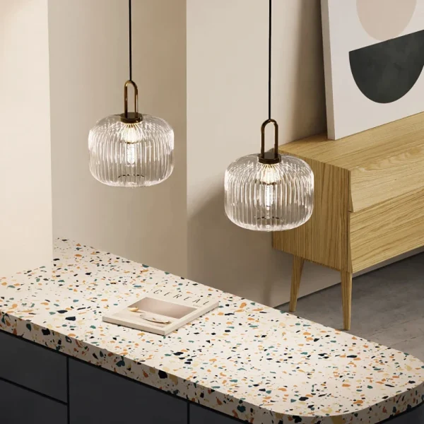 Glass Pendant Light Japanese pendant Lamp Design Deco Nordic Led Hanging Light Fixtures Bedroom Modern Luminaire Suspension lamp - Image 4