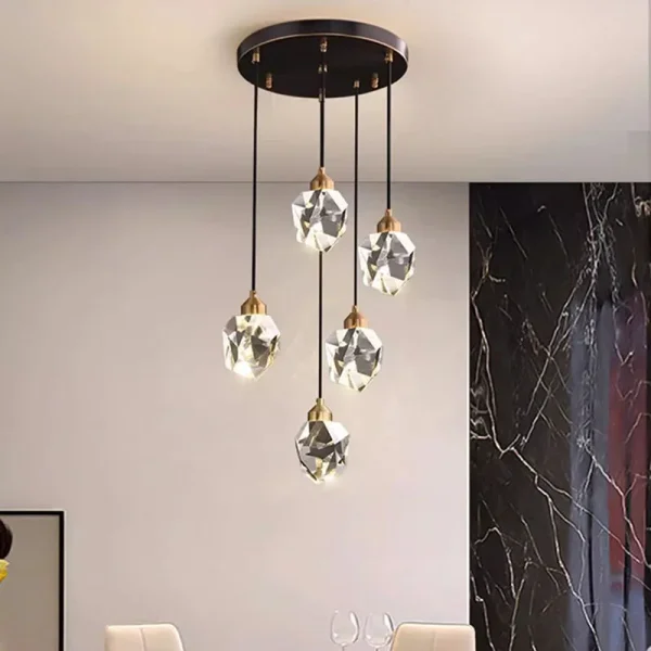 Modern Crystal stair chandelier lights indoor lighting Ceiling lamp hanging light led Chandeliers for living room indoor lightin - Image 2